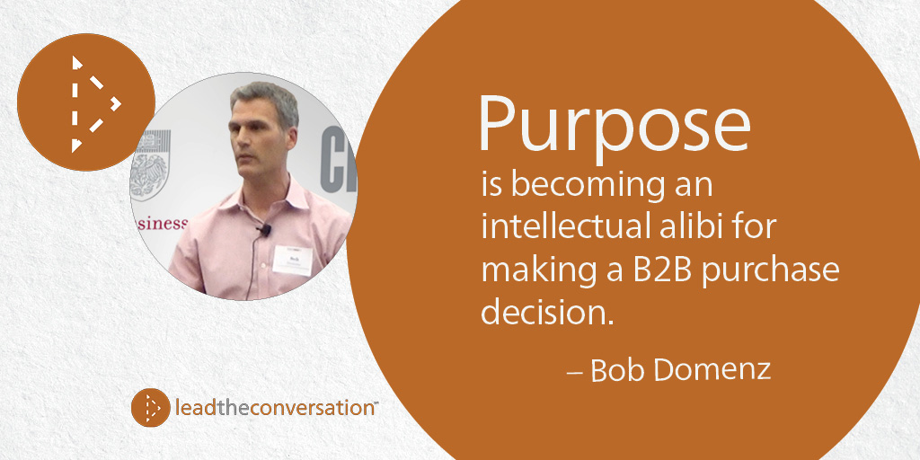 Bob Domenz CEO Avenue on B2B brand purpose